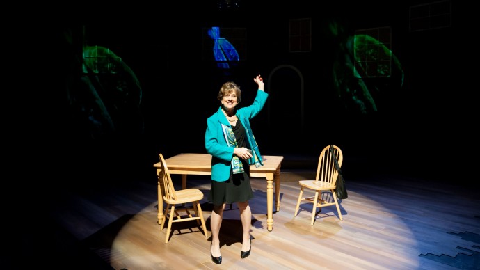 Debra Wise in Sharr White's THE OTHER PLACE. Produced by The Nora Theatre Company and Underground Railway Theater. Photo: A.R. Sinclair Photography.