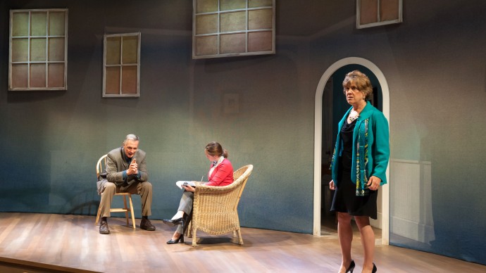 David DeBeck, Angie Jepson, and Debra Wise in Sharr White's THE OTHER PLACE. Produced by The Nora Theatre Company and Underground Railway Theater. Photo: A.R. Sinclair Photography.