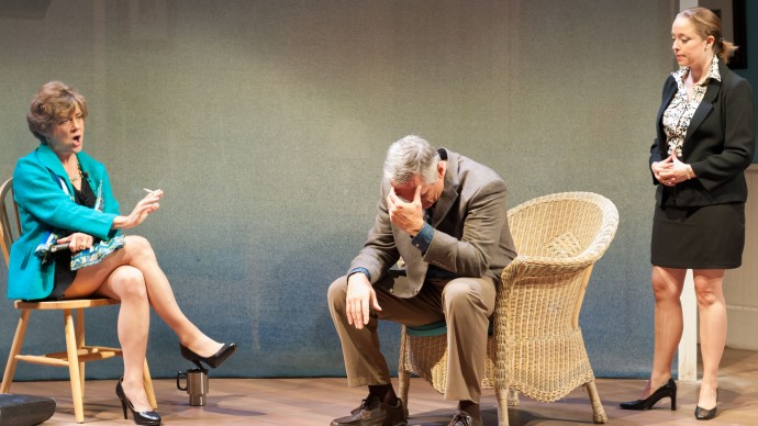 Debra Wise, David DeBeck, and Angie Jepson in Sharr White's THE OTHER PLACE. Produced by The Nora Theatre Company and Underground Railway Theater. Photo: A.R. Sinclair Photography.