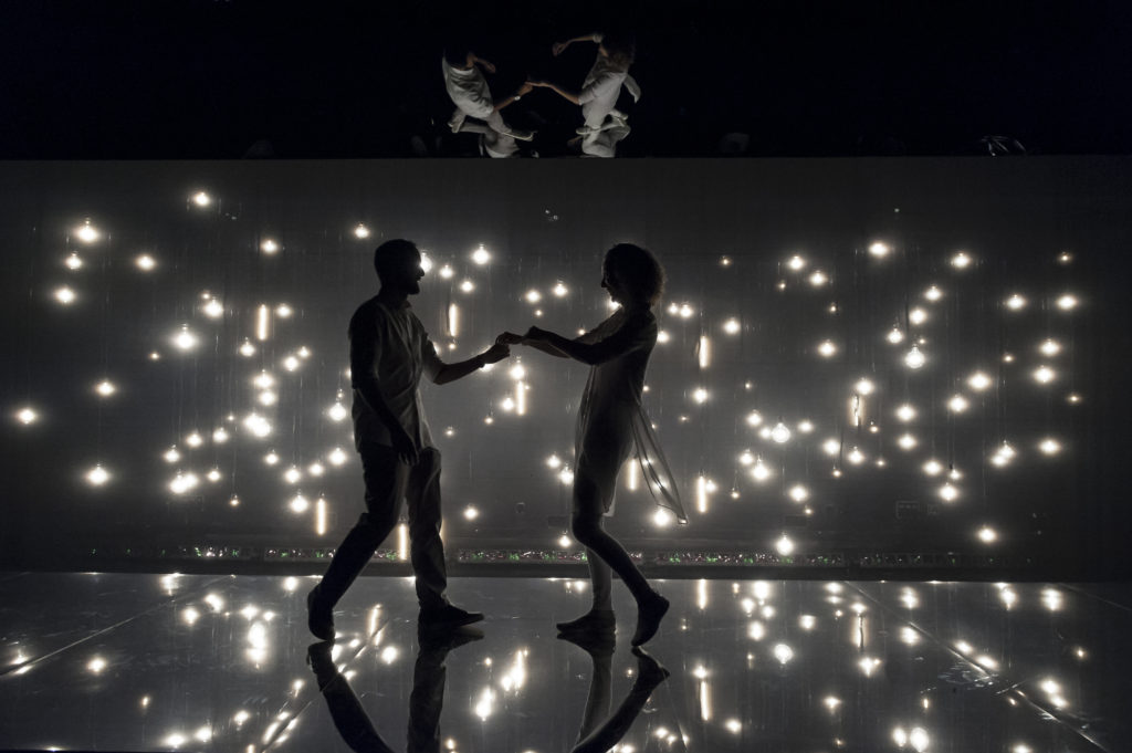 Nael Nacer &amp; Marianna Bassham in CONSTELLATIONS. Photo: A.R. Sinclair Photography