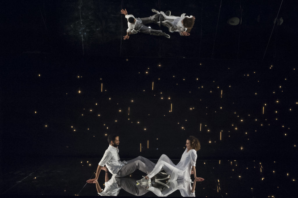 Nael Nacer &amp; Marianna Bassham in CONSTELLATIONS. Photo: A.R. Sinclair Photography