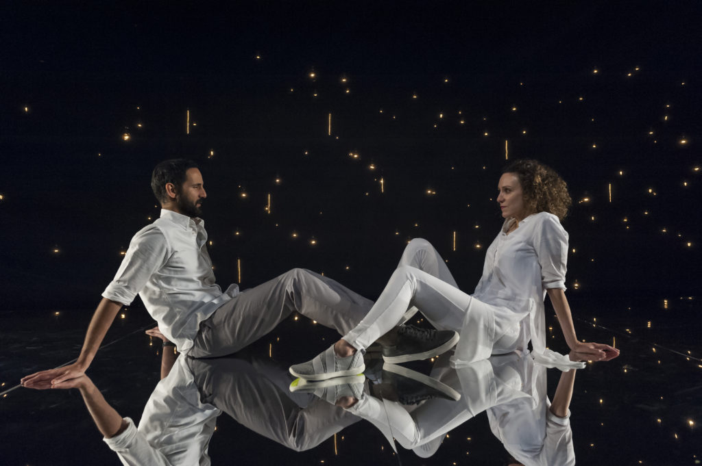 Nael Nacer &amp; Marianna Bassham in CONSTELLATIONS. Photo: A.R. Sinclair Photography