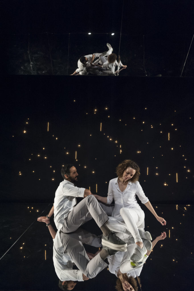 Nael Nacer &amp; Marianna Bassham in CONSTELLATIONS. Photo: A.R. Sinclair Photography.