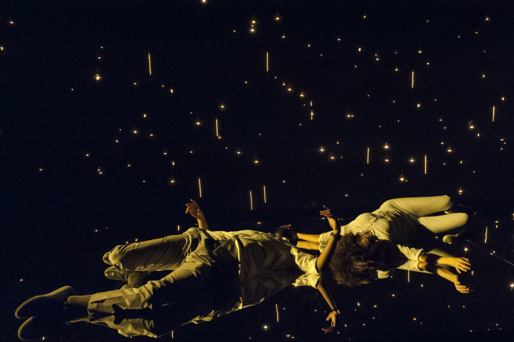 Nael Nacer &amp; Marianna Bassham in CONSTELLATIONS. Photo: A.R. Sinclair Photography.