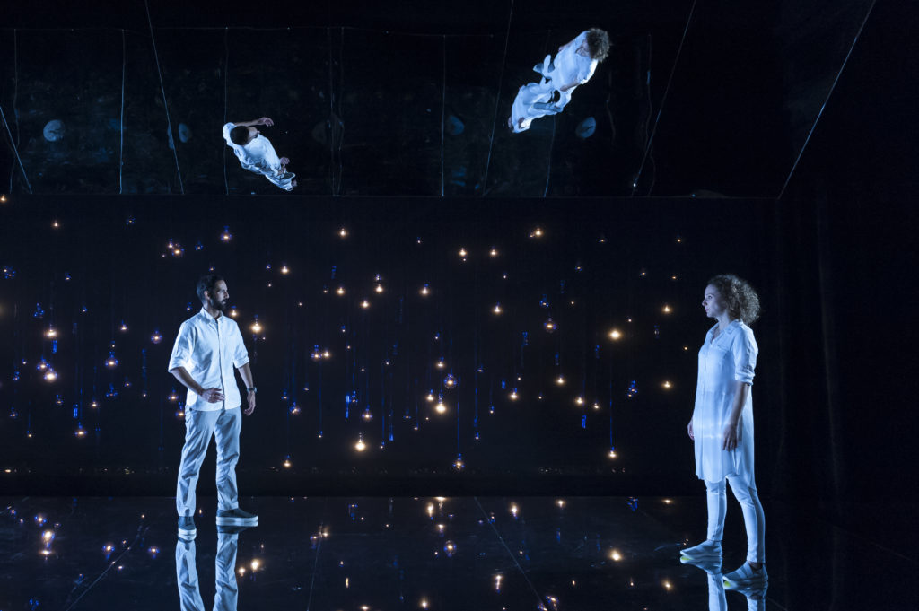 Nael Nacer &amp; Marianna Bassham in CONSTELLATIONS. Photo: A.R. Sinclair Photography.