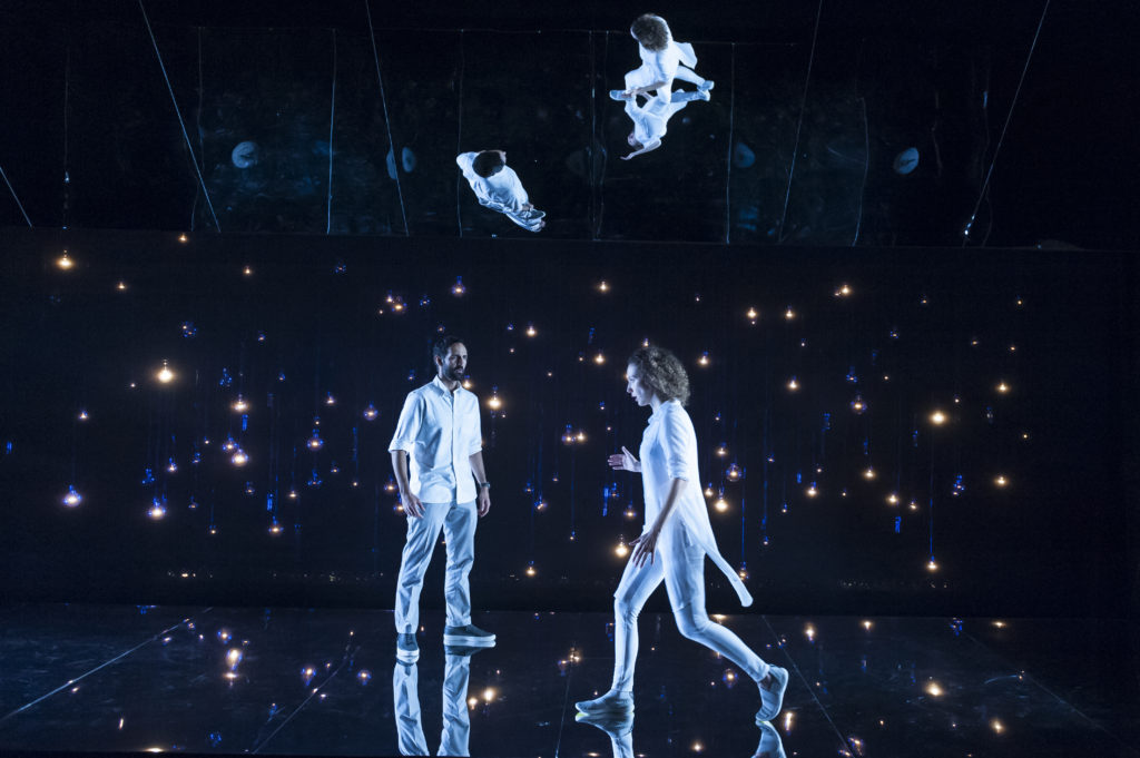 Nael Nacer &amp; Marianna Bassham in CONSTELLATIONS. Photo: A.R. Sinclair Photography.