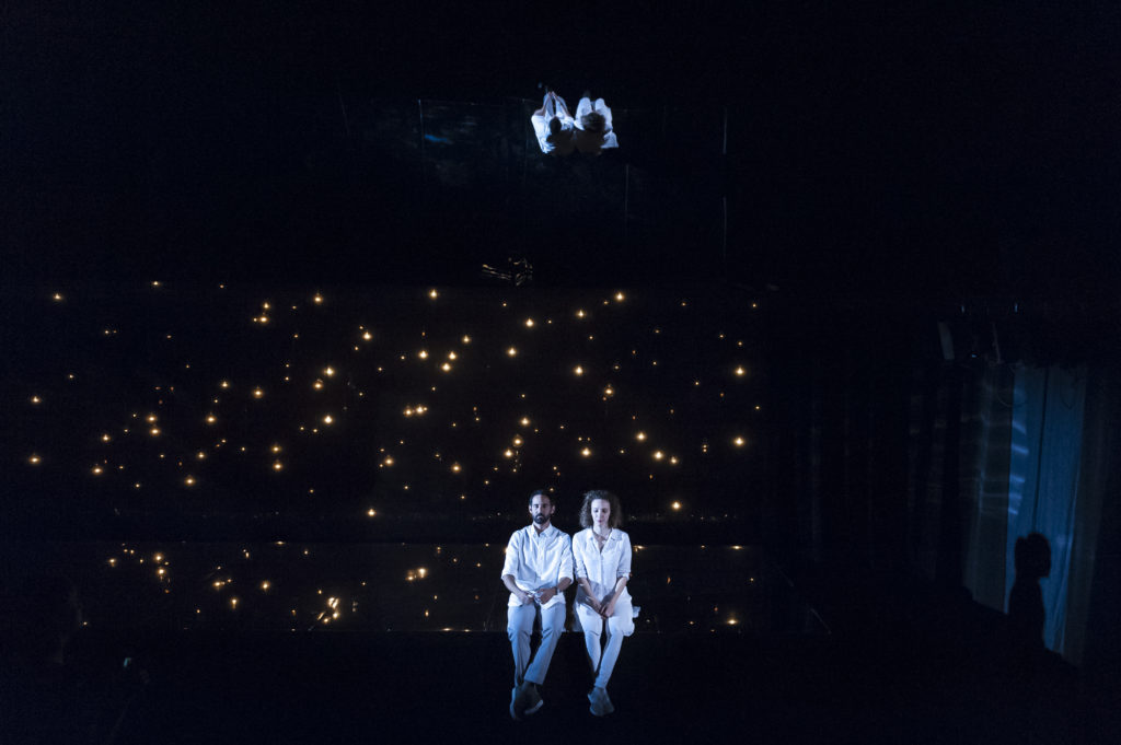 Nael Nacer &amp; Marianna Bassham in CONSTELLATIONS. Photo: A.R. Sinclair Photography.