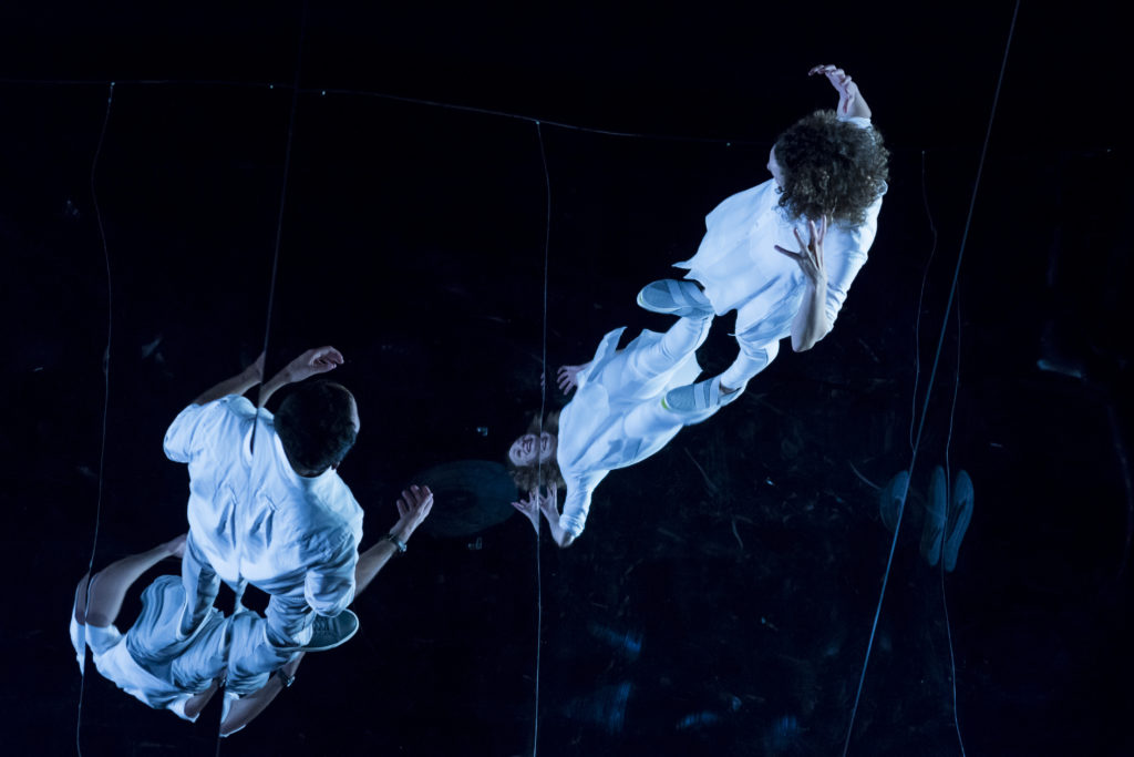 Nael Nacer &amp; Marianna Bassham in CONSTELLATIONS. Photo: A.R. Sinclair Photography.
