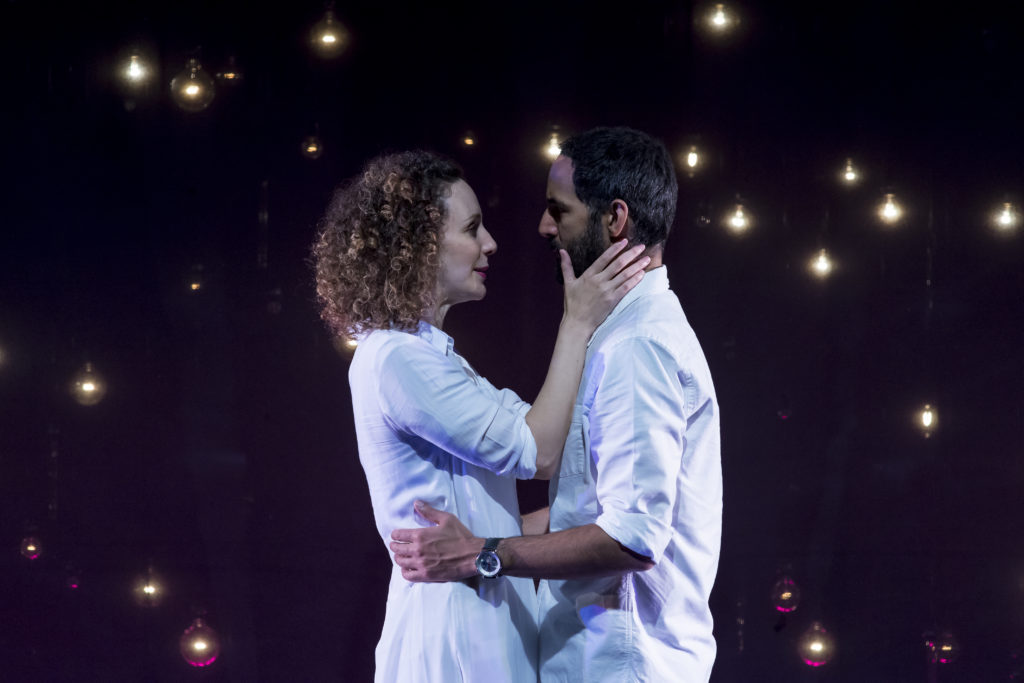 Nael Nacer &amp; Marianna Bassham in CONSTELLATIONS. Photo: A.R. Sinclair Photography.