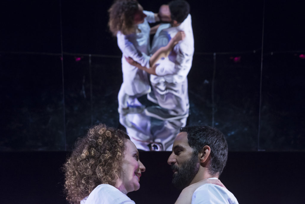 Nael Nacer &amp; Marianna Bassham in CONSTELLATIONS. Photo: A.R. Sinclair Photography.