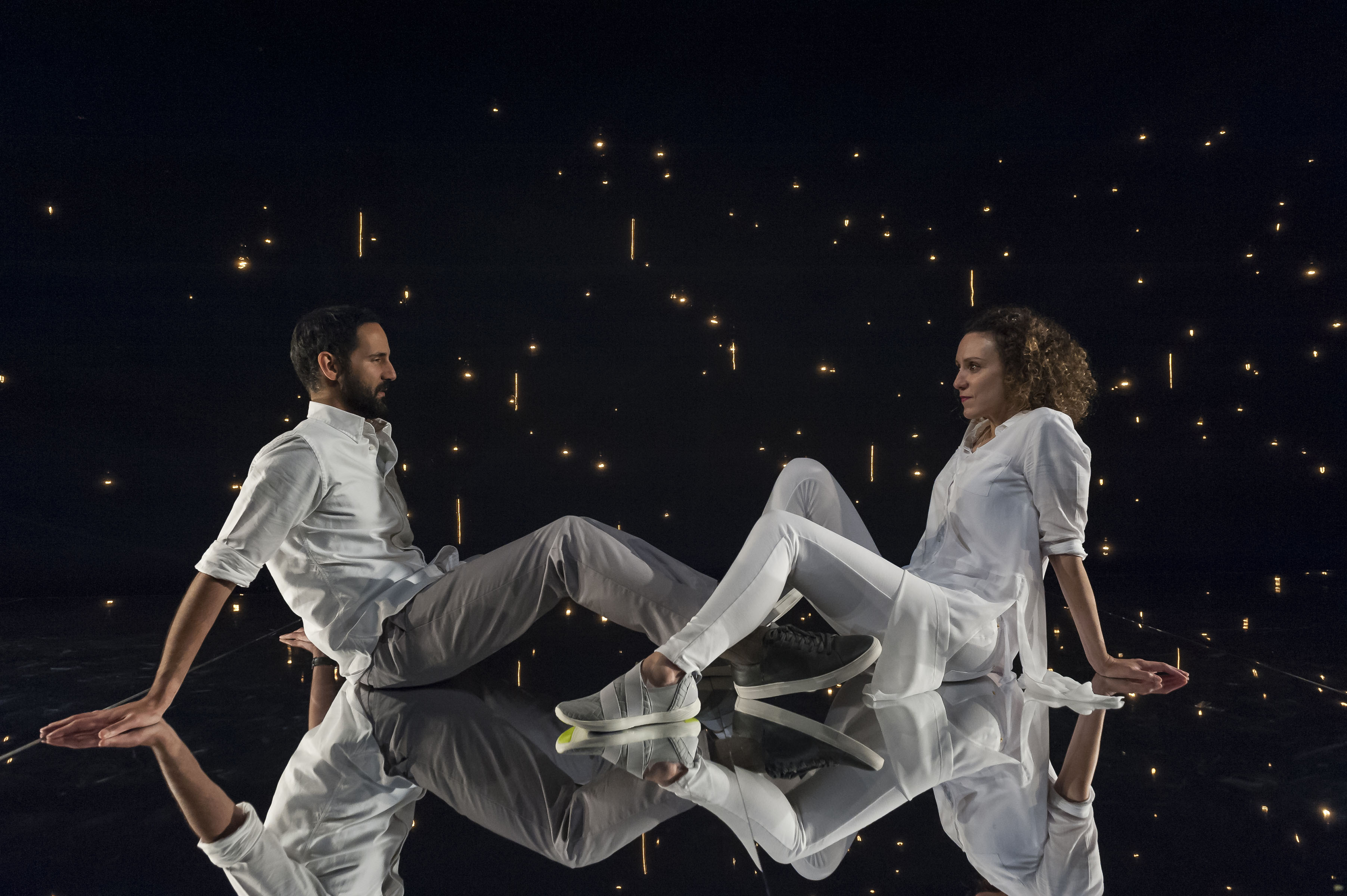 Nael Nacer & Marianna Bassham in CONSTELLATIONS. Photo: A.R. Sinclair Photography.