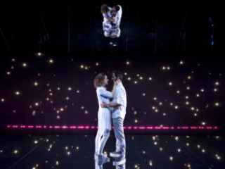 Marianna Bassham&amp; Nael Nacer in CONSTELLATIONS. Photo: A.R. Sinclair Photography.