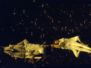 Nael Nacer &amp; Marianna Bassham in CONSTELLATIONS. Photo: A.R. Sinclair Photography.