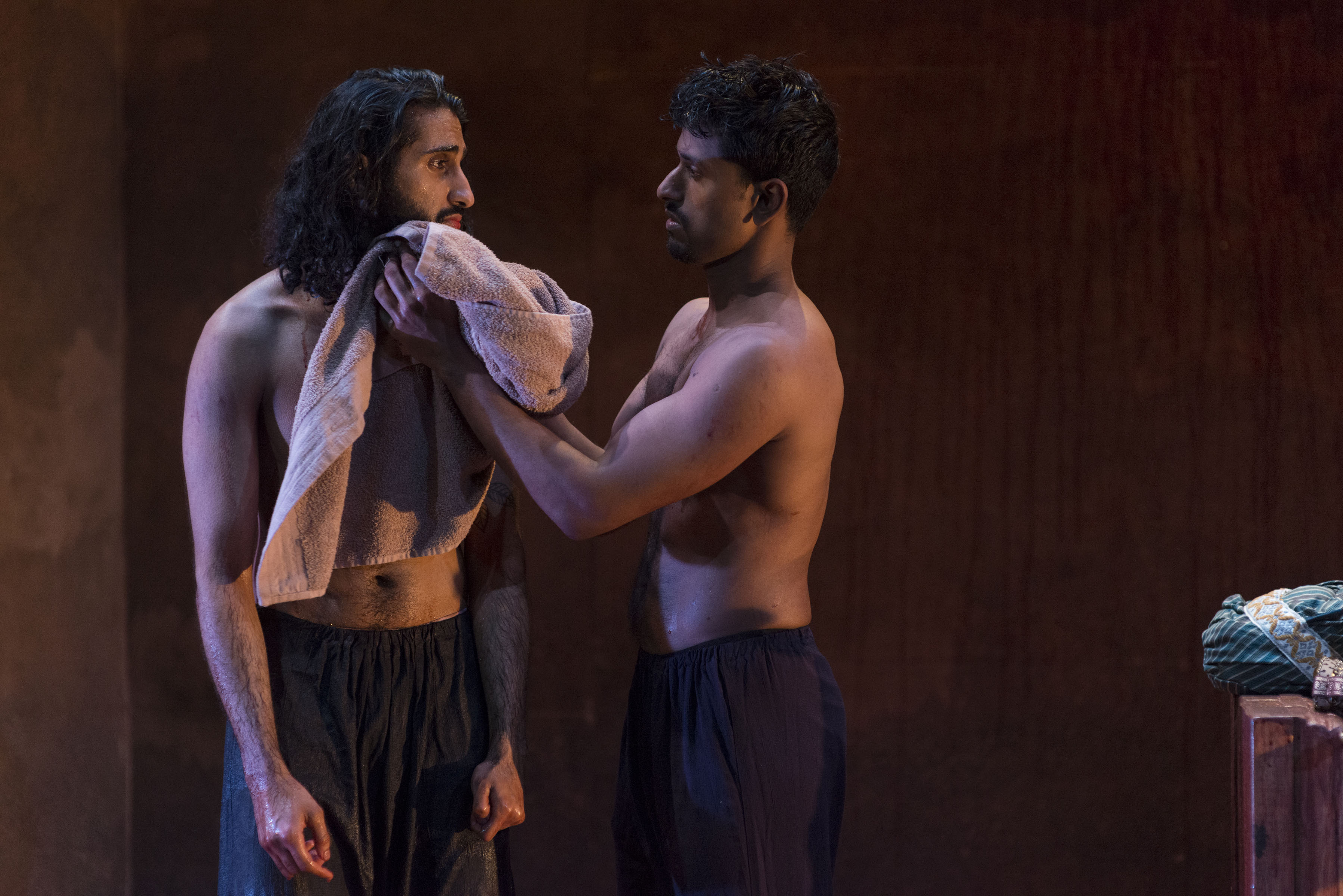 Harsh J. Gagoomal & Jacob Aythal in <strong><em>Guards at the Taj</em></strong>. Photo: A.R. Sinclair Photography.