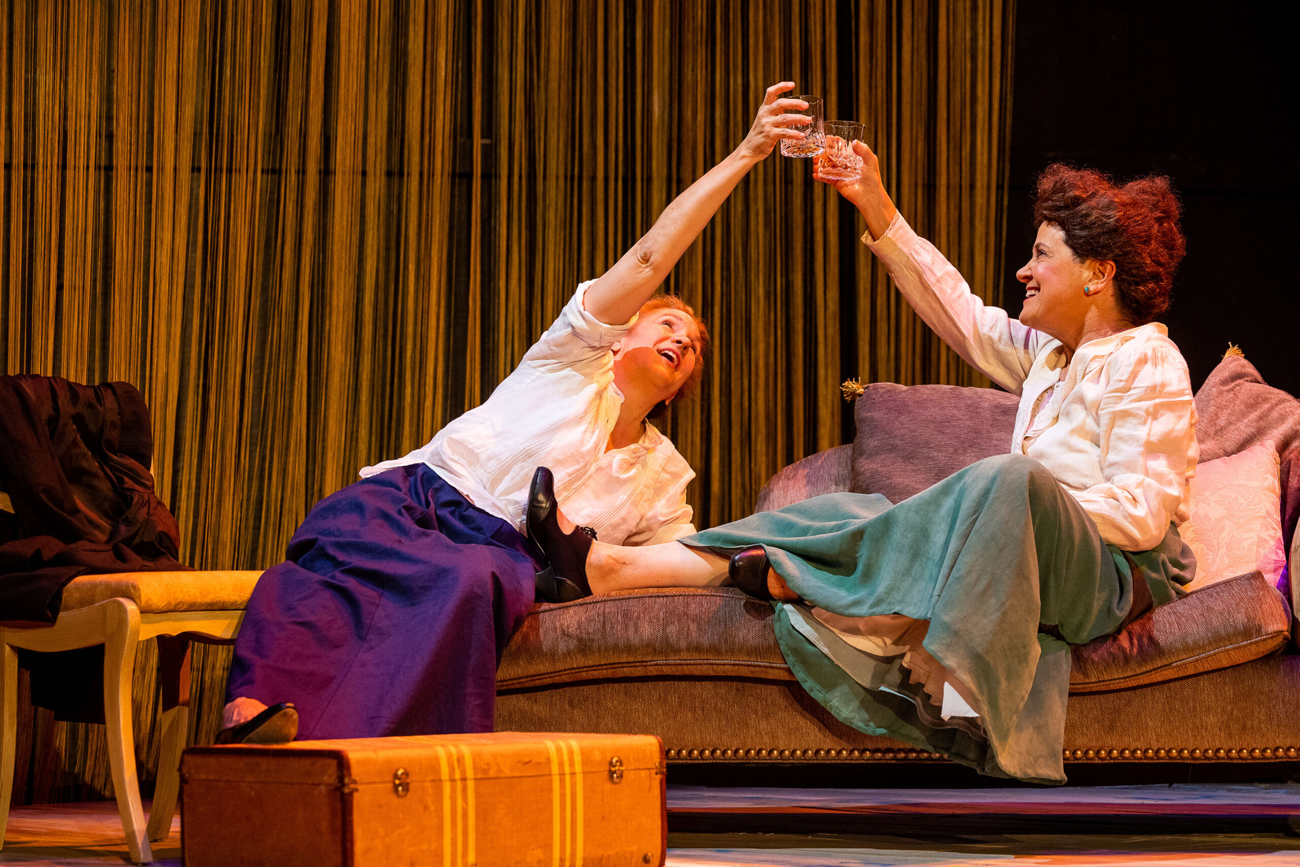 Lee Mikeska Gardner & Debra Wise in "The Half-Life of Marie Curie". Photo: Nile Scott Studios