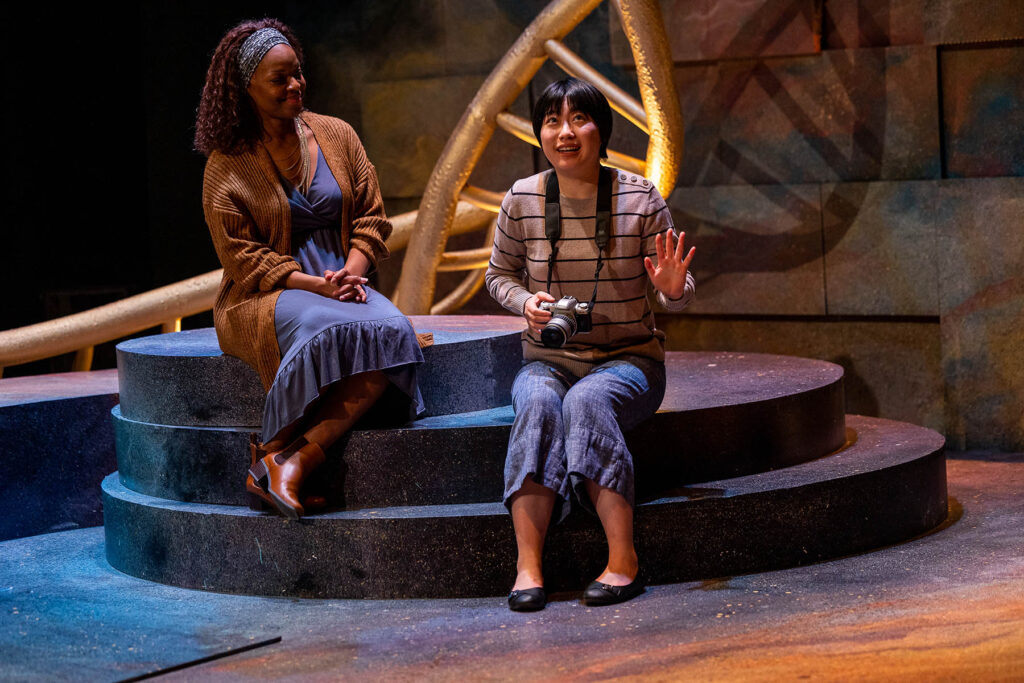 Lindsey McWhorter and Alison Yueming Qu in "Young Nerds of Color". Photo: Nile Scott Studios.