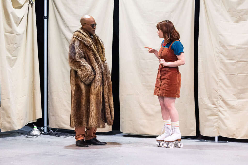 Maurice Emmanuel Parent and Kari Buckley  in Angels in America, Part 1: Millennium Approaches. Photo: Nile Scott Studios.Scott Studios.