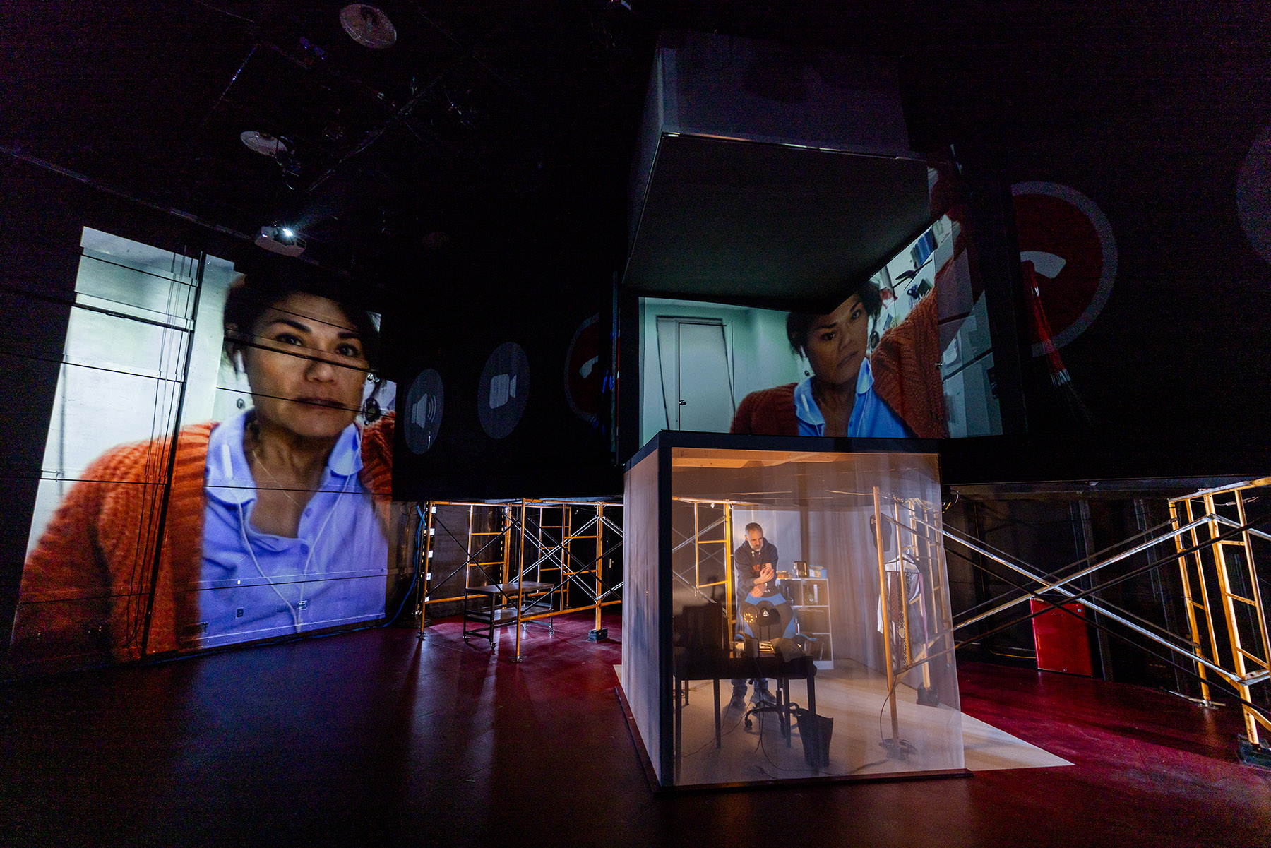 Celeste Oliva and Nael Nacer in The Moderate. Photo: Nile Scott Studios.