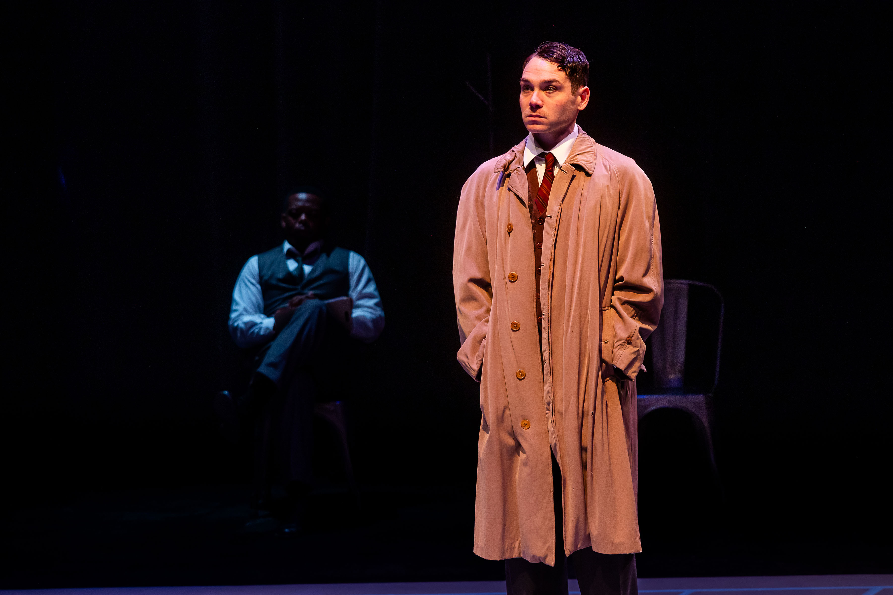 Eddie Shields with Dom Carter in background. Photo: Nile Scott Studios.